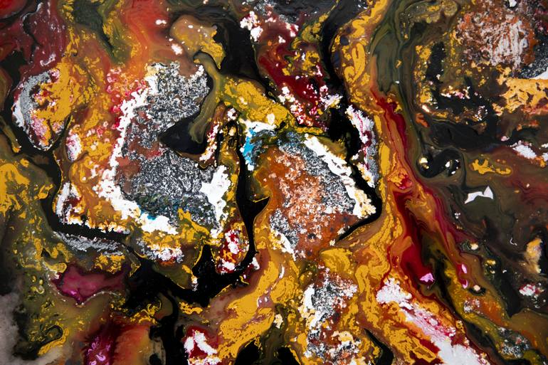 Original Abstract Expressionism Abstract Painting by Nogueira de Barros