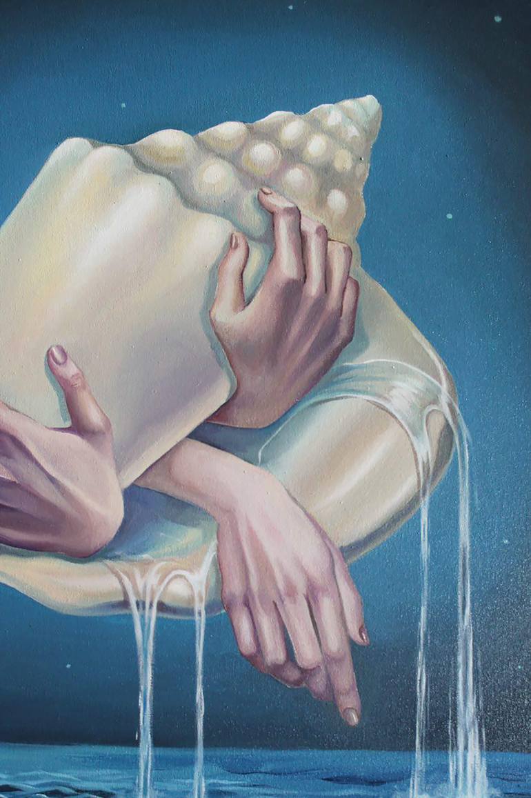 Original Conceptual Water Painting by Katerina Pathak