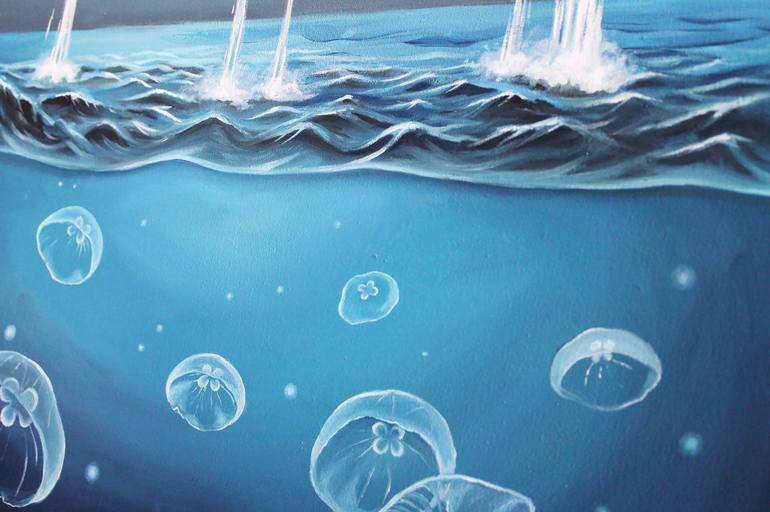 Original Conceptual Water Painting by Katerina Pathak