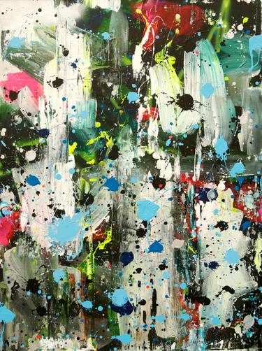 Original Abstract Expressionism Abstract Paintings by Dragomir Misina