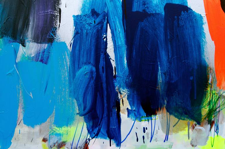 Original Abstract Expressionism Abstract Painting by Dragomir Misina