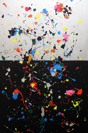 Original Fine Art Abstract Paintings by Dragomir Misina