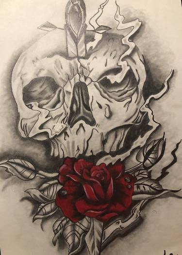 Skull And Rose