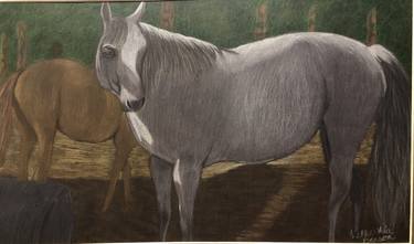Saatchi Art Artist Velkeishia Benson; Drawings, “Horses in the field” #art