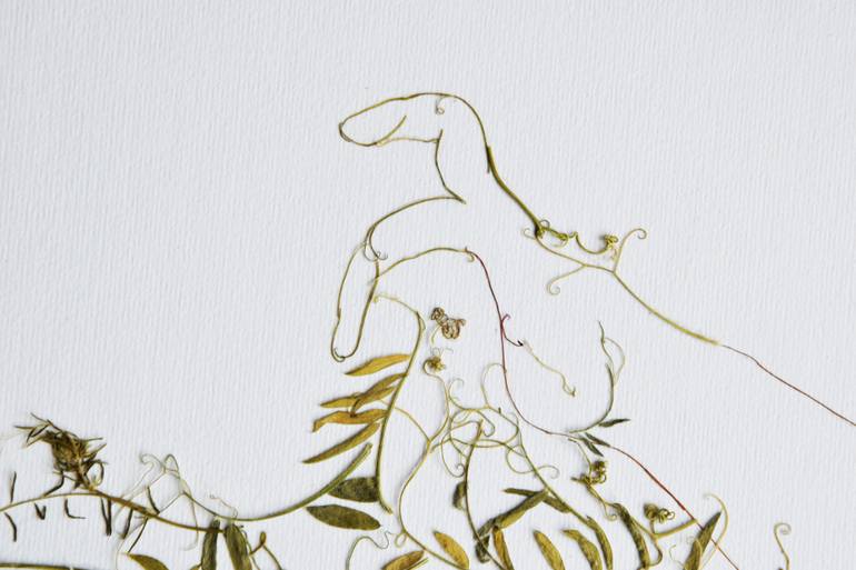 Original Portraiture Nude Collage by Anastasia Kovaleva