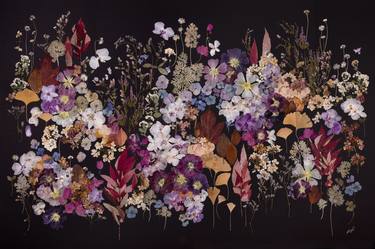 Original Fine Art Botanic Collage by Anastasia Kovaleva