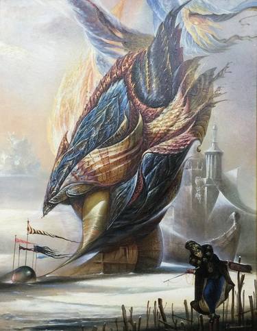 Original Symbolism Classical Mythology Painting by Guennadi Kalinitchenko