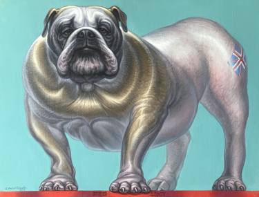 Original Realism Dogs Paintings by Guennadi Kalinitchenko