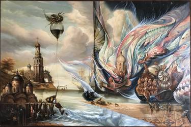 Original Modern Fantasy Painting by Guennadi Kalinitchenko