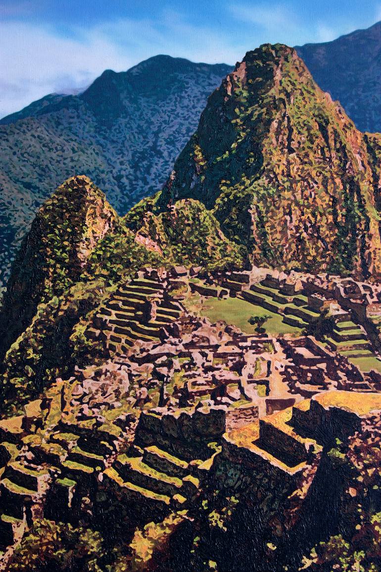 Original Figurative Landscape Painting by Manuel Adrianzen