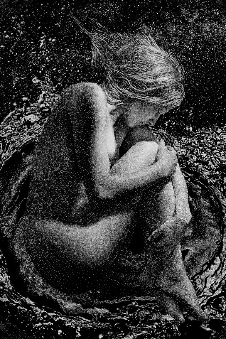 Original Figurative Women Drawing by Manuel Adrianzen