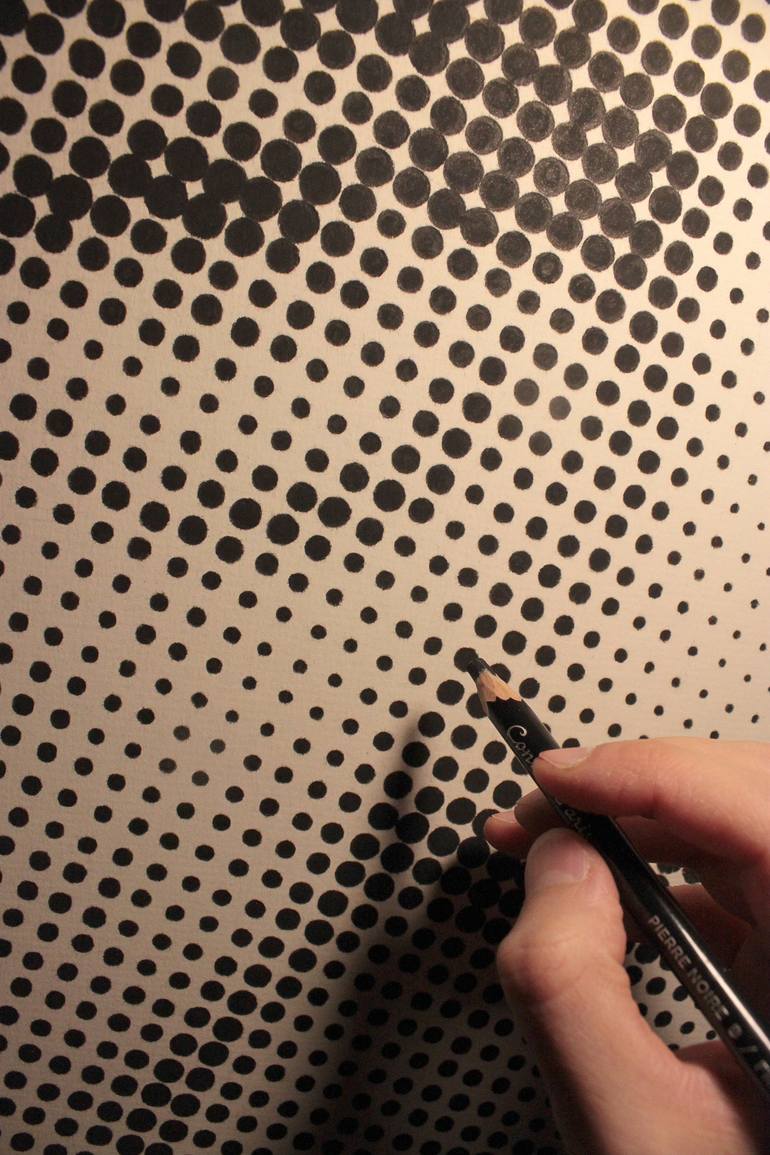 Original Figurative People Drawing by Manuel Adrianzen