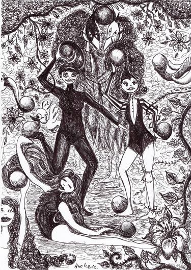 Print of Surrealism Fantasy Drawings by Ana Marinovic