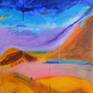 Valley/Blue Line Painting by Erik Slutsky | Saatchi Art