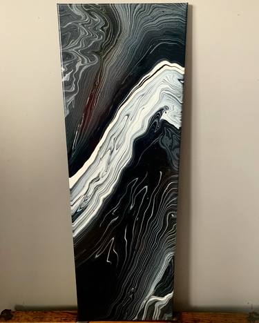 Black and white contemporary painting thumb