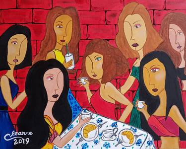 Print of Abstract Women Paintings by Cleanne Marie Nañola
