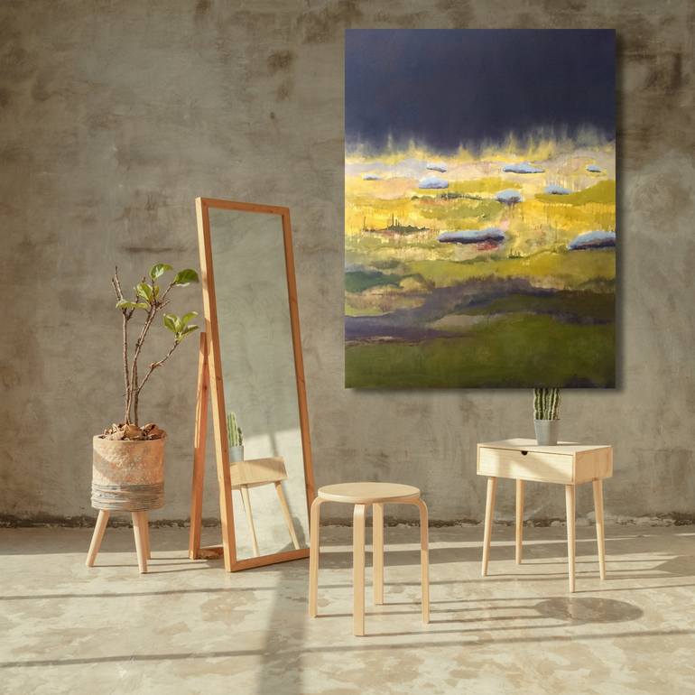 Original Abstract Landscape Painting by Agnes Eve