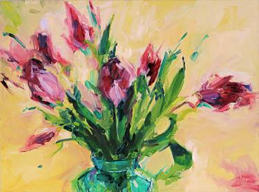 Original Impressionism Botanic Paintings by Maryann Brummer