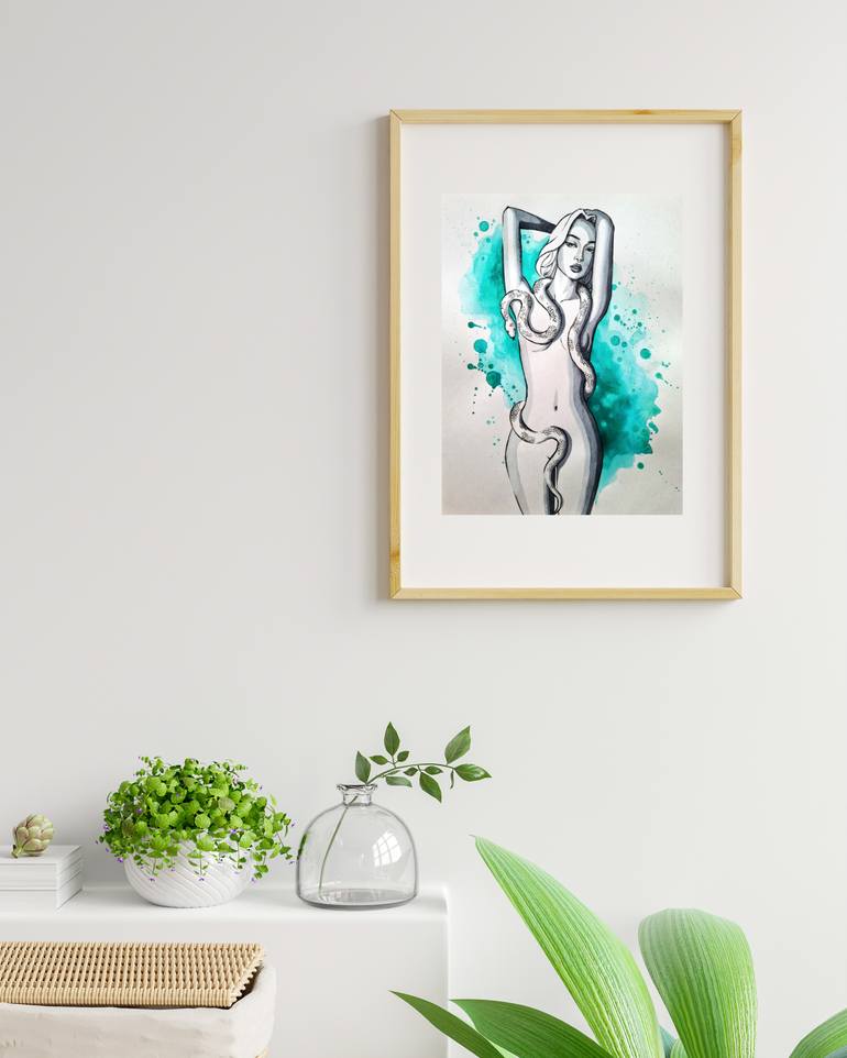 Original Abstract Body Painting by Arnat Nysanbayev