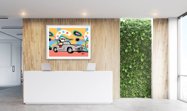 Original Art Deco Transportation Printmaking by Amber Rose Olivier