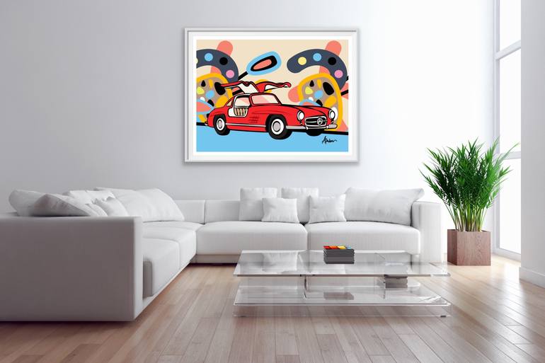 Original Art Deco Transportation Printmaking by Amber Rose Olivier