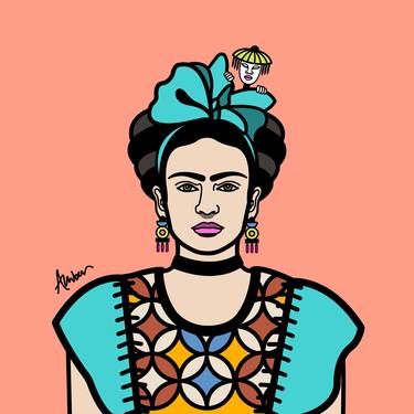 Frida Kahlo Clan Peach Pop - Limited Edition of 50 thumb