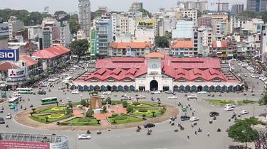 Ben Thanh Market , the biggest market and attraction in Ho Chi Minh City Vietnam thumb