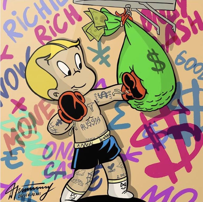 Richie Rich Painting by Nenikas Art Saatchi Art