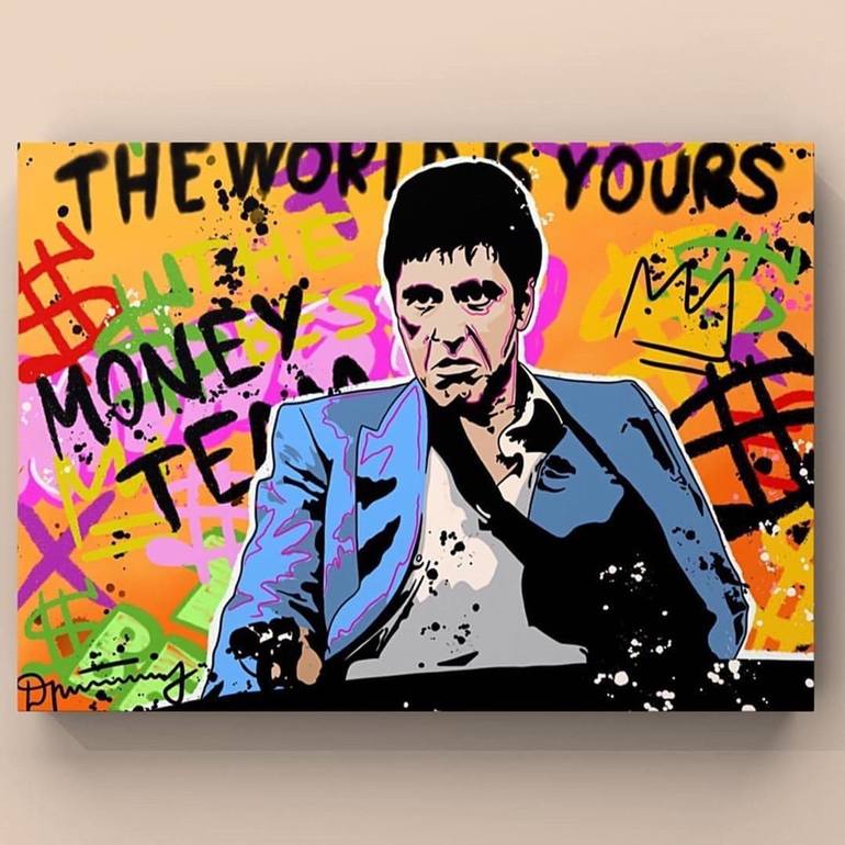 Tony Montana Painting by Nenikas Art Saatchi Art