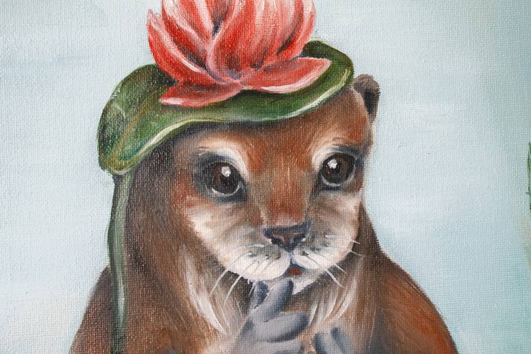 Original Fine Art Animal Painting by vlada eevlada