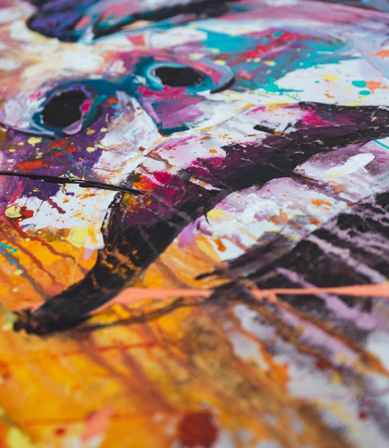 Original Street Art Women Painting by Daniel Jonez