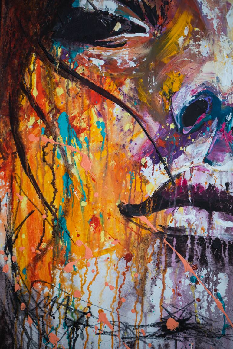 Original Street Art Women Painting by Daniel Jonez