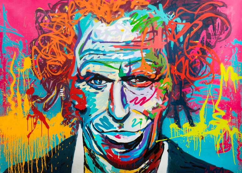 Original Street Art Celebrity Painting by Daniel Jonez