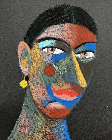 Original Contemporary People Drawing by Maria Ansh