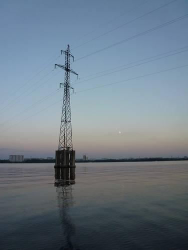 Electric pole in the water - Limited Edition of 1 thumb