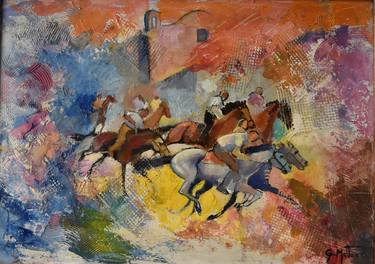 Print of Horse Paintings by Gianni Mattu