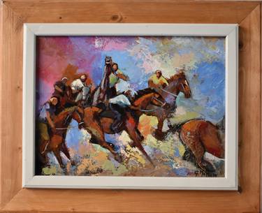 Print of Figurative Horse Paintings by Gianni Mattu