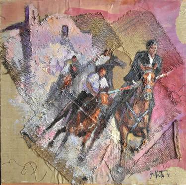 Print of Impressionism Horse Paintings by Gianni Mattu