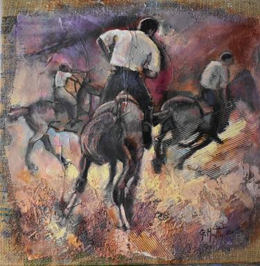 Print of Figurative Horse Paintings by Gianni Mattu