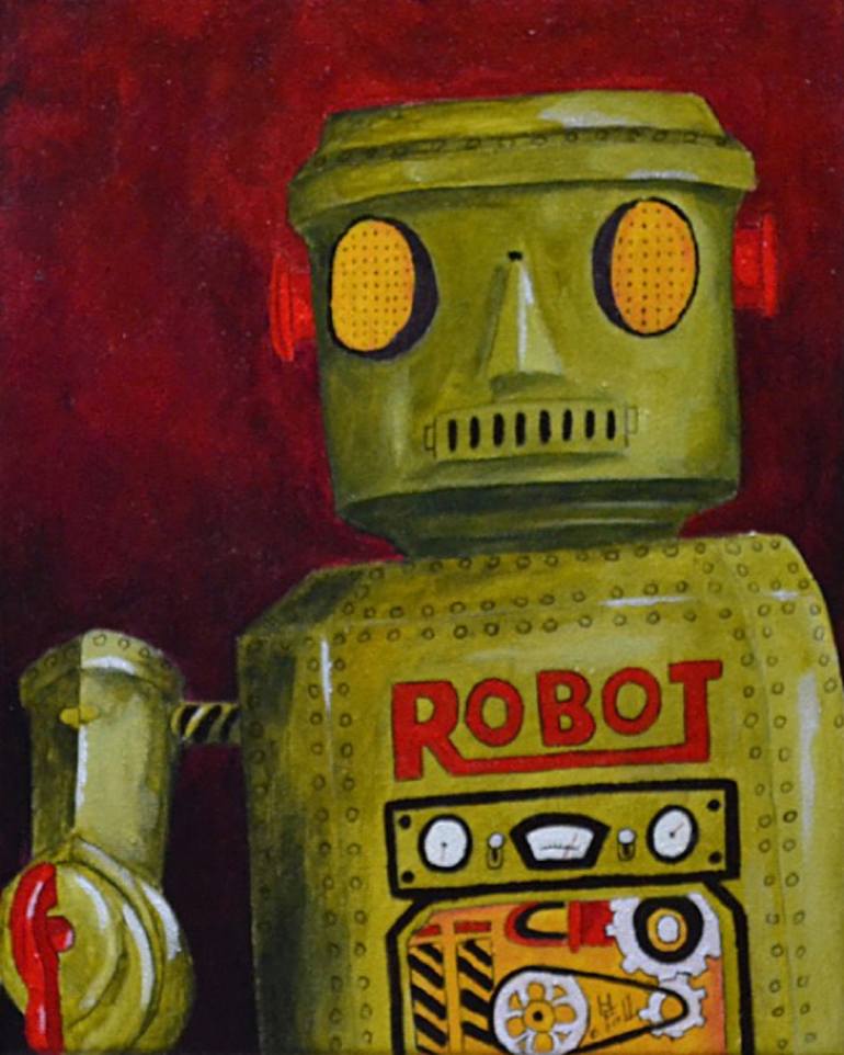 Tin Man Painting by Herschel fall | Saatchi Art