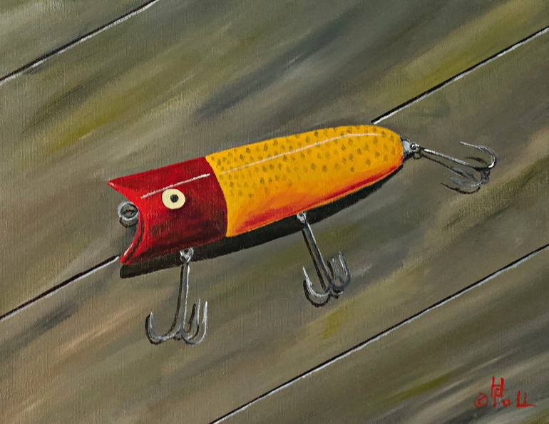 Vintage Fishing Lure Art