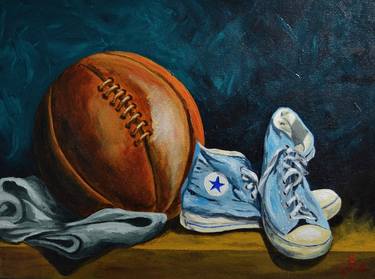 Original Sports Paintings by Herschel fall