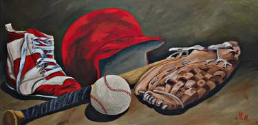 Original Sports Paintings by Herschel fall