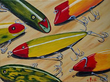 Print of Fine Art Fish Paintings by Herschel fall