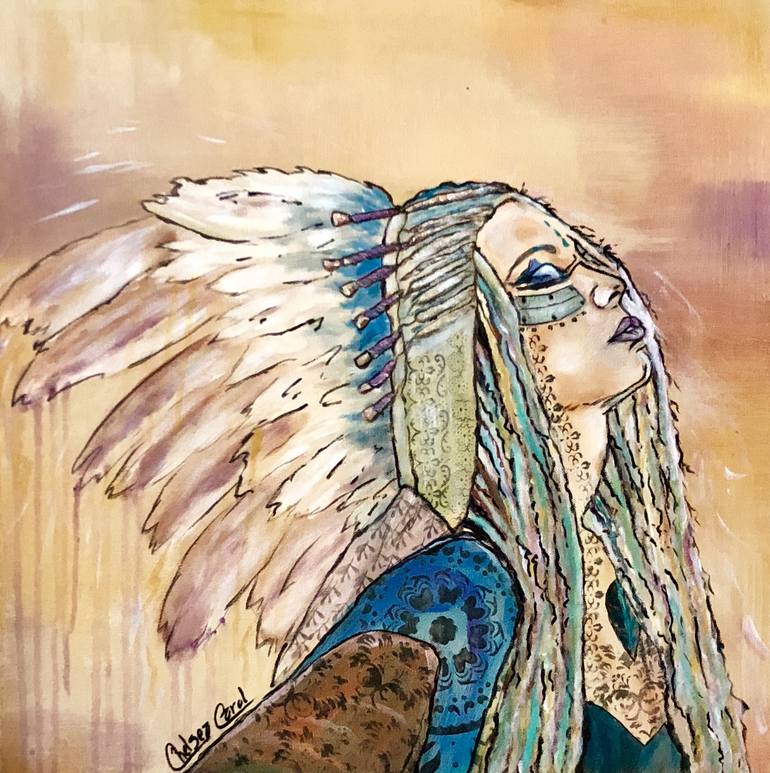 Gypsy Soul Painting by Chelsea Carol | Saatchi Art