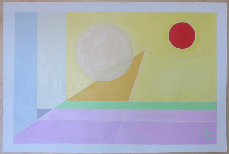 Original Minimalism Abstract Painting by Hikaru Otsuka