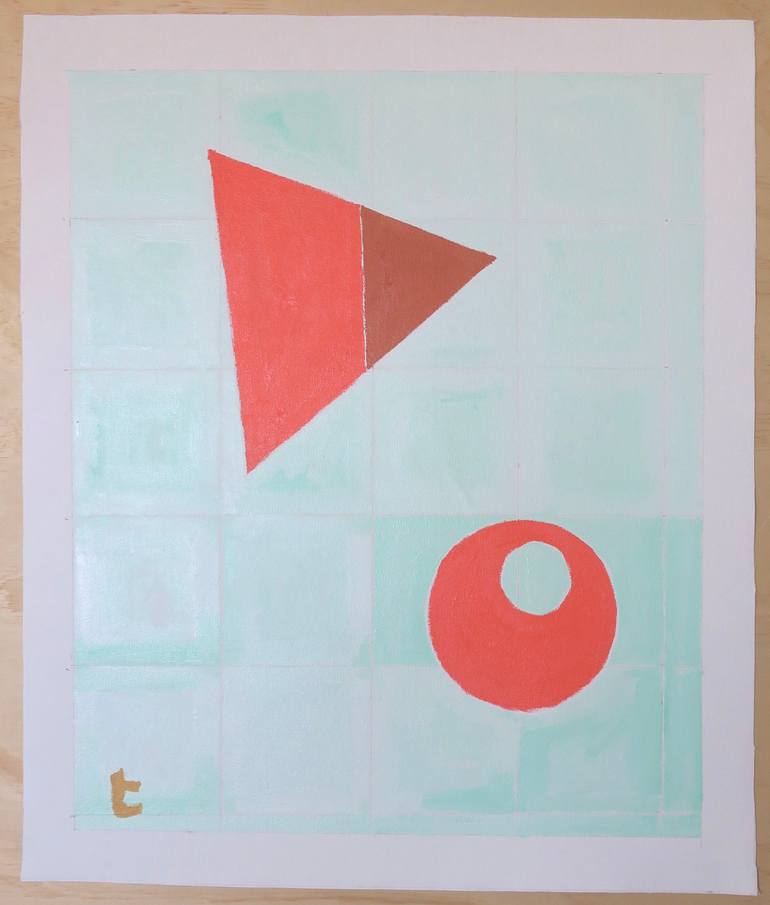 Original Minimalism Abstract Painting by Hikaru Otsuka