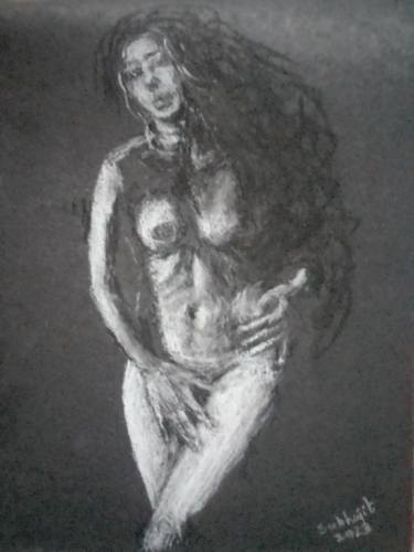 Print of Expressionism Erotic Drawings by Subhajit Roy Chowdhury