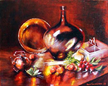 Original Realism Food & Drink Paintings by Rinat Galyautdinov