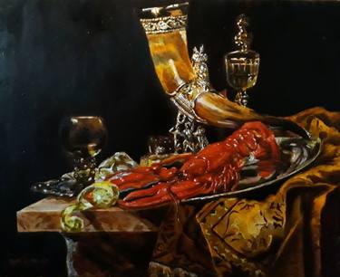Print of Realism Food & Drink Paintings by Rinat Galyautdinov